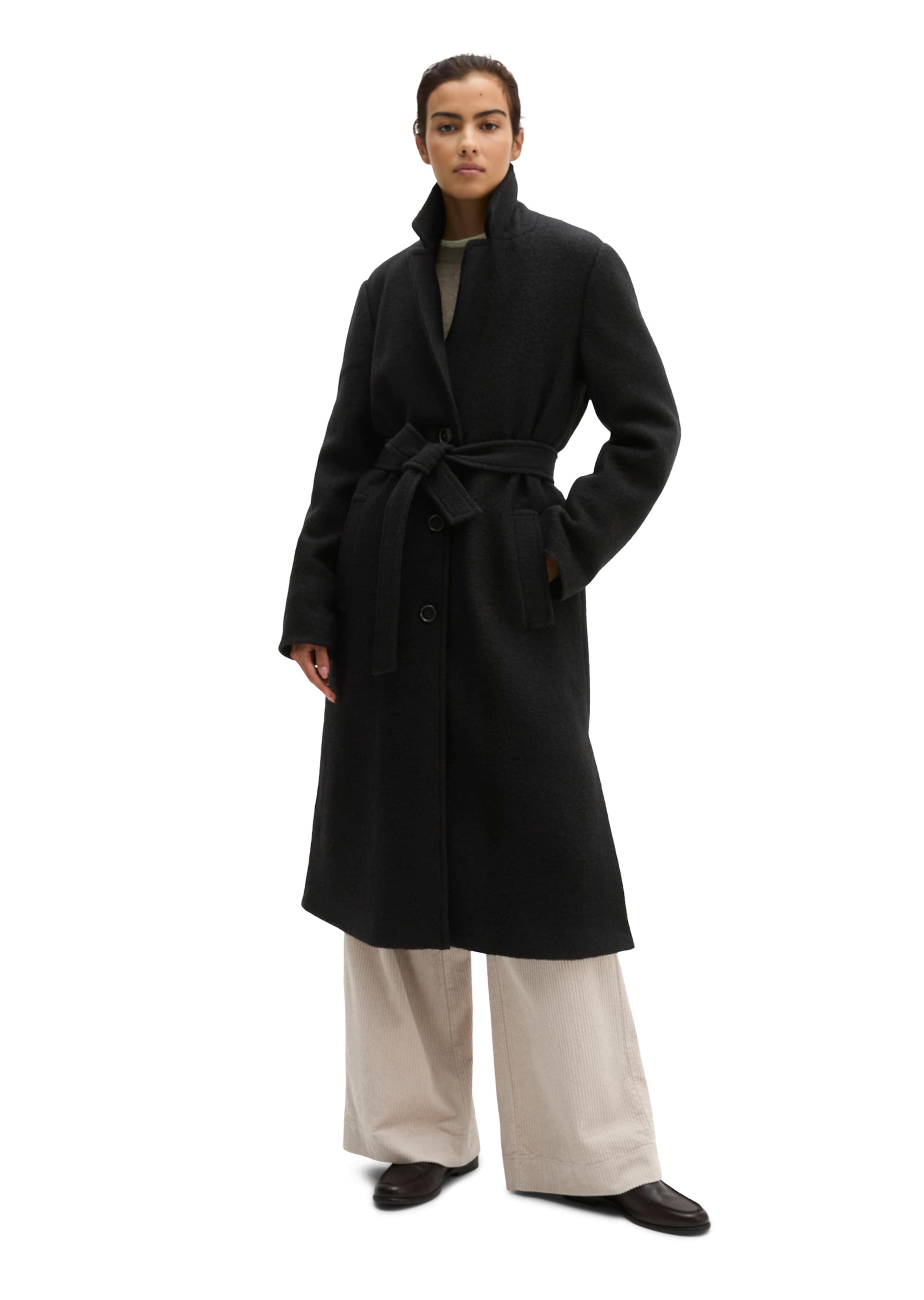 Marc O'Polo Wintermantel in Schwarz