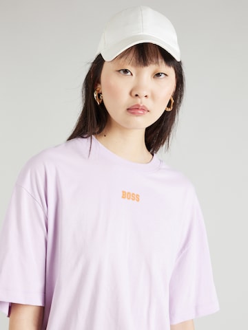 BOSS Majica | vijolična barva