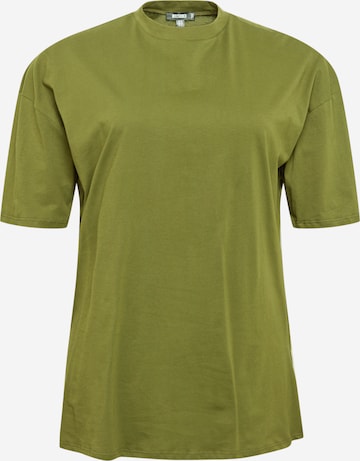 Missguided Plus Shirt in Green: front