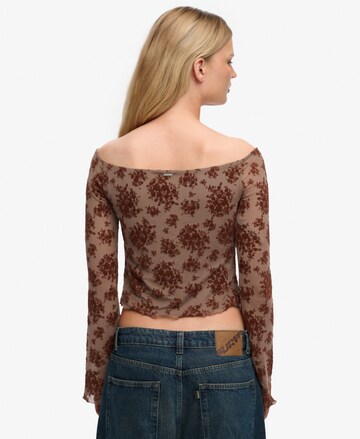 T-shirt Superdry & Co en marron