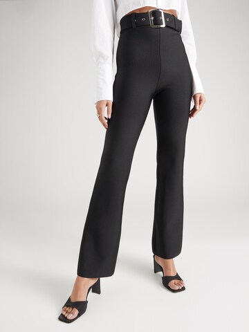 évasé Pantalon Karen Millen en noir : devant