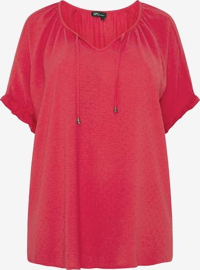 SPGWOMAN Rüschenbluse in rot, Produktansicht