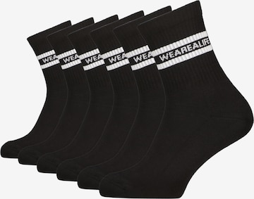 alife & kickin Socks 'HenjaAK' in Black: front