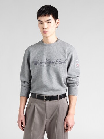 Sweat-shirt La Martina en gris : devant