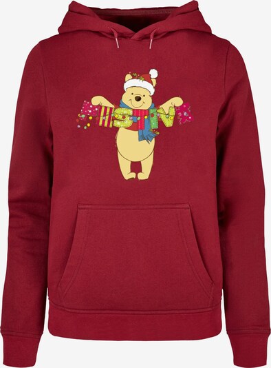 ABSOLUTE CULT Sweatshirt 'Winnie The Pooh - Festive' in Blue / Pastel yellow / Pink / Burgundy, Item view