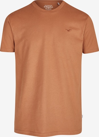 Cleptomanicx T-Shirt 'Ligull Regular' in Braun: predná strana