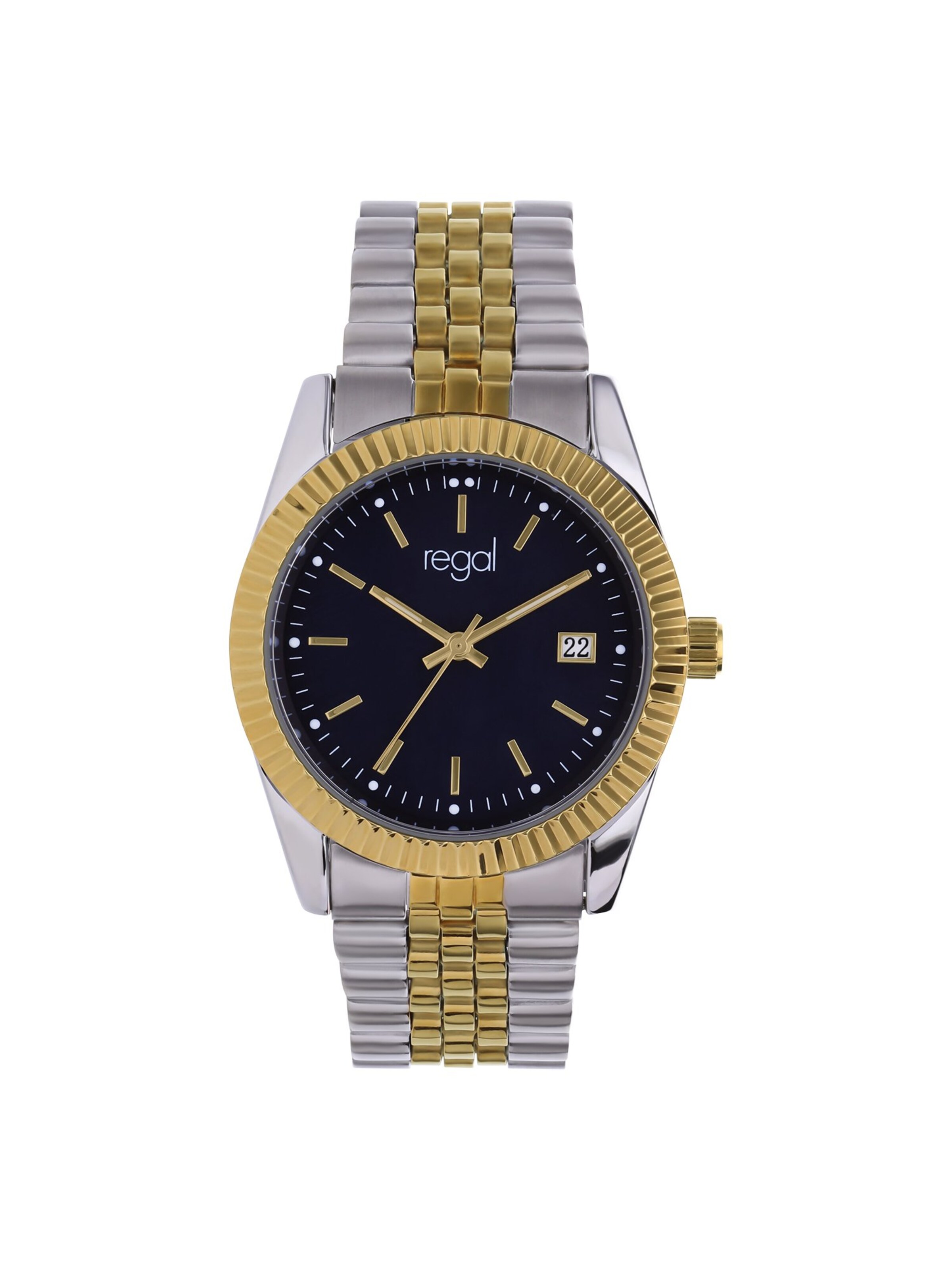 Lucardi Analoguhr in Silber: Vorderseite