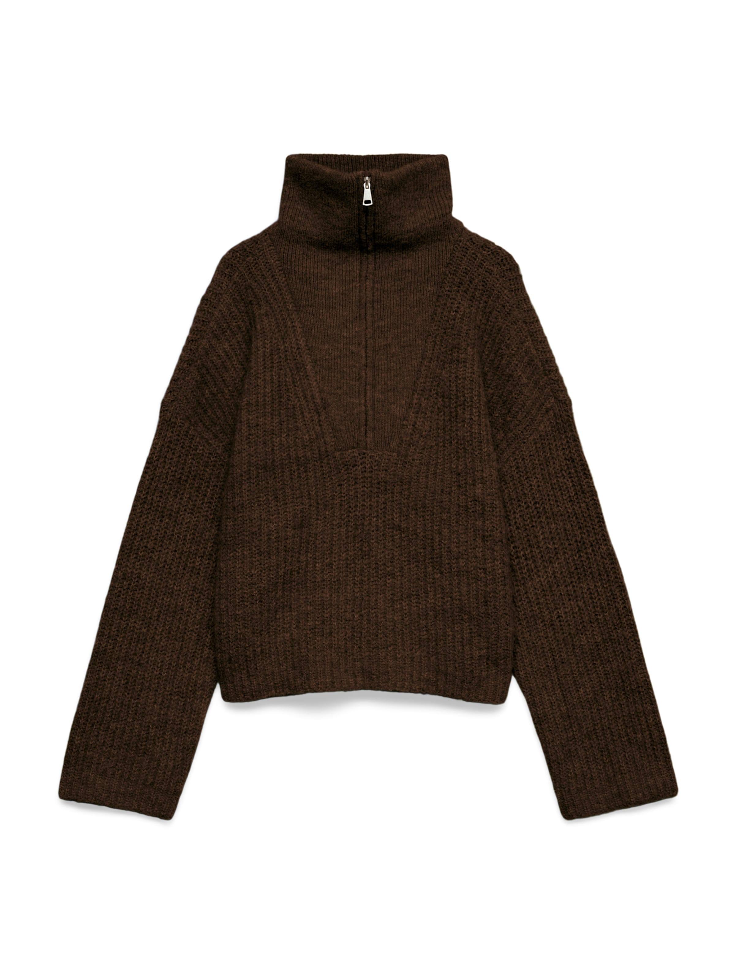 VERO MODA Sweater 'VMNolan' in Brown: front