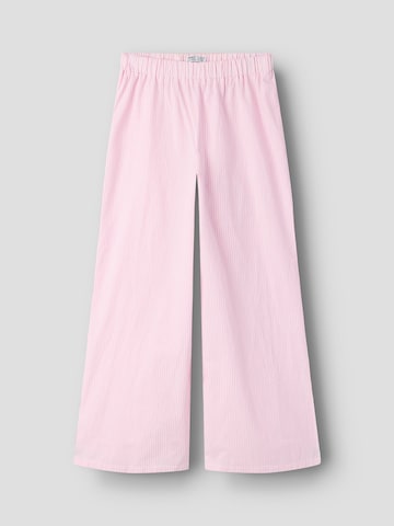 NAME IT - Pierna ancha Pantalón en rosa