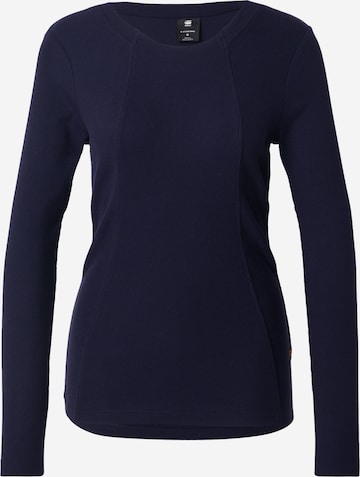 T-shirt G-STAR en bleu : devant