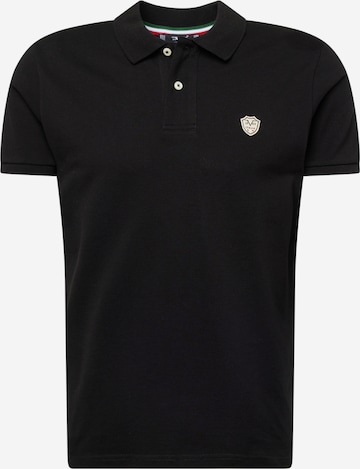 19V69 ITALIA Poloshirt 'Felt' in Schwarz: predná strana