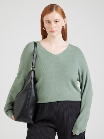 Pullover 'CARLECIA' di ONLY Carmakoma in verde: frontale