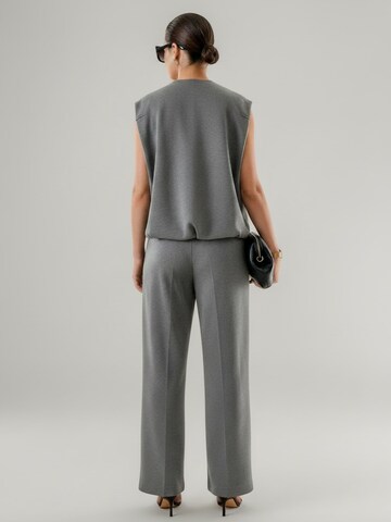 WEARABLE STORIES Wide leg Pleat-Front Pants 'Daria' in Grey