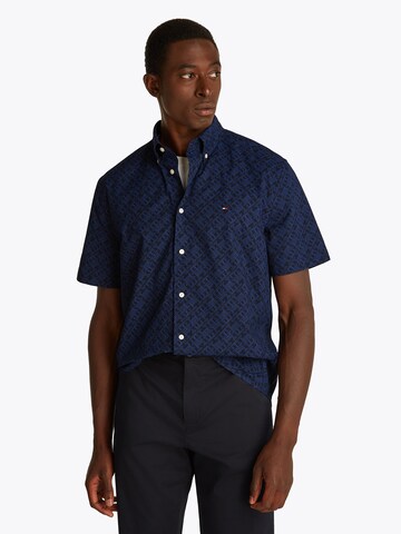 Regular fit Camicia 'FLEX' di TOMMY HILFIGER in blu: frontale