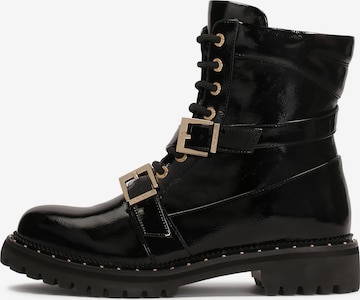 Kazar Ботинки на шнуровке в Черный: спереди