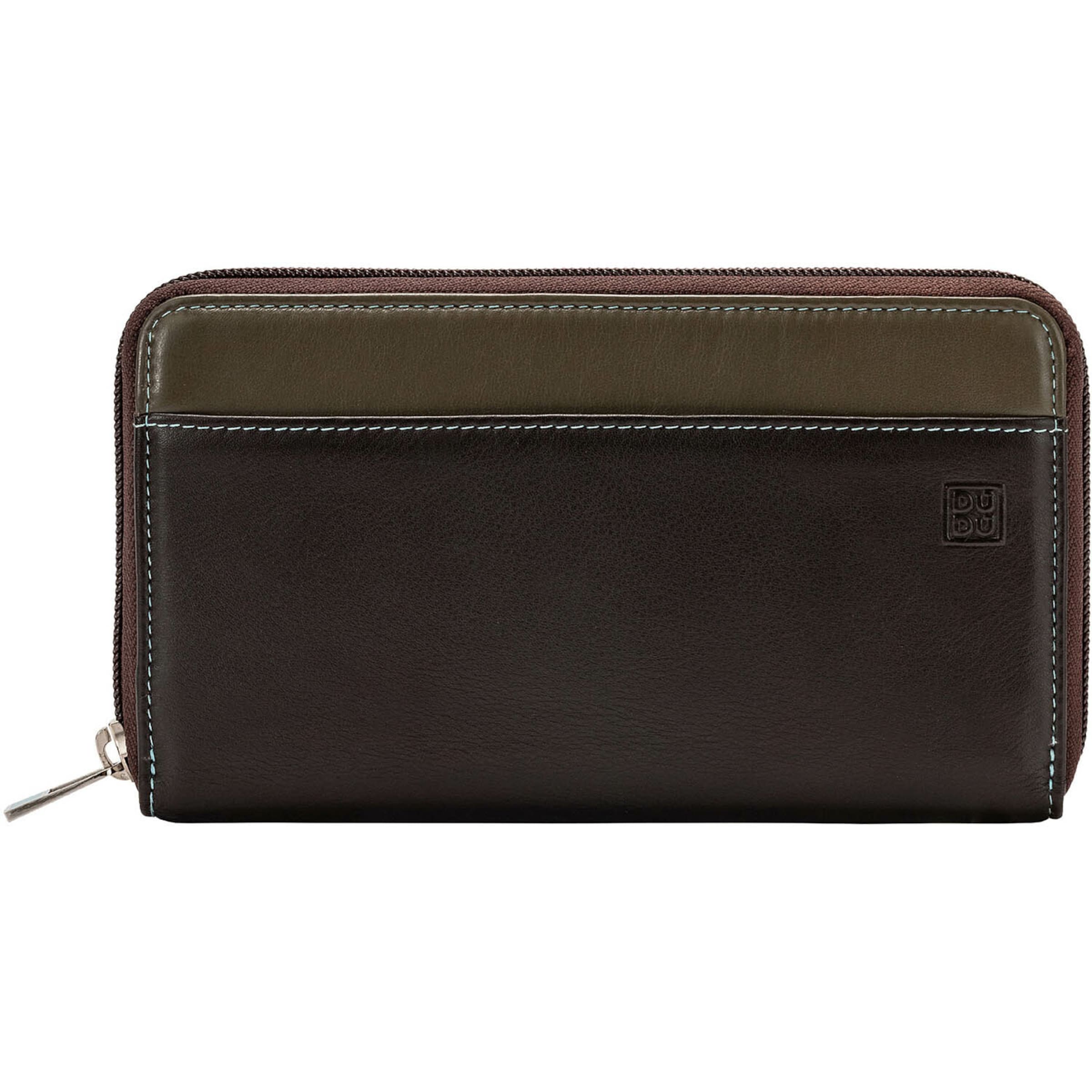 DuDu Wallet in Brown: front