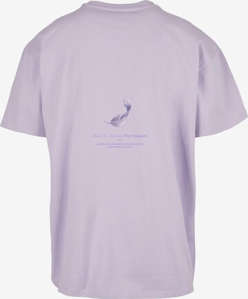 Mister Tee - Camisa 'Vive la Liberte' em roxo