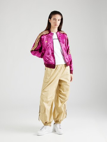 ADIDAS SPORTSWEAR Sports jacket 'Adidas x FARM Rio' in Pink