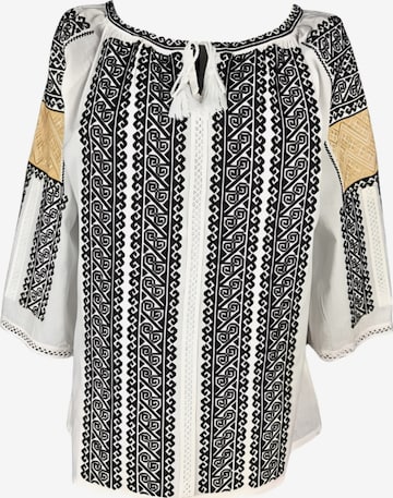 Blouse folklorique 'Damenbluse IL26, weiß/cremefarben , marimea 3XL' Rody’s forever en blanc : devant