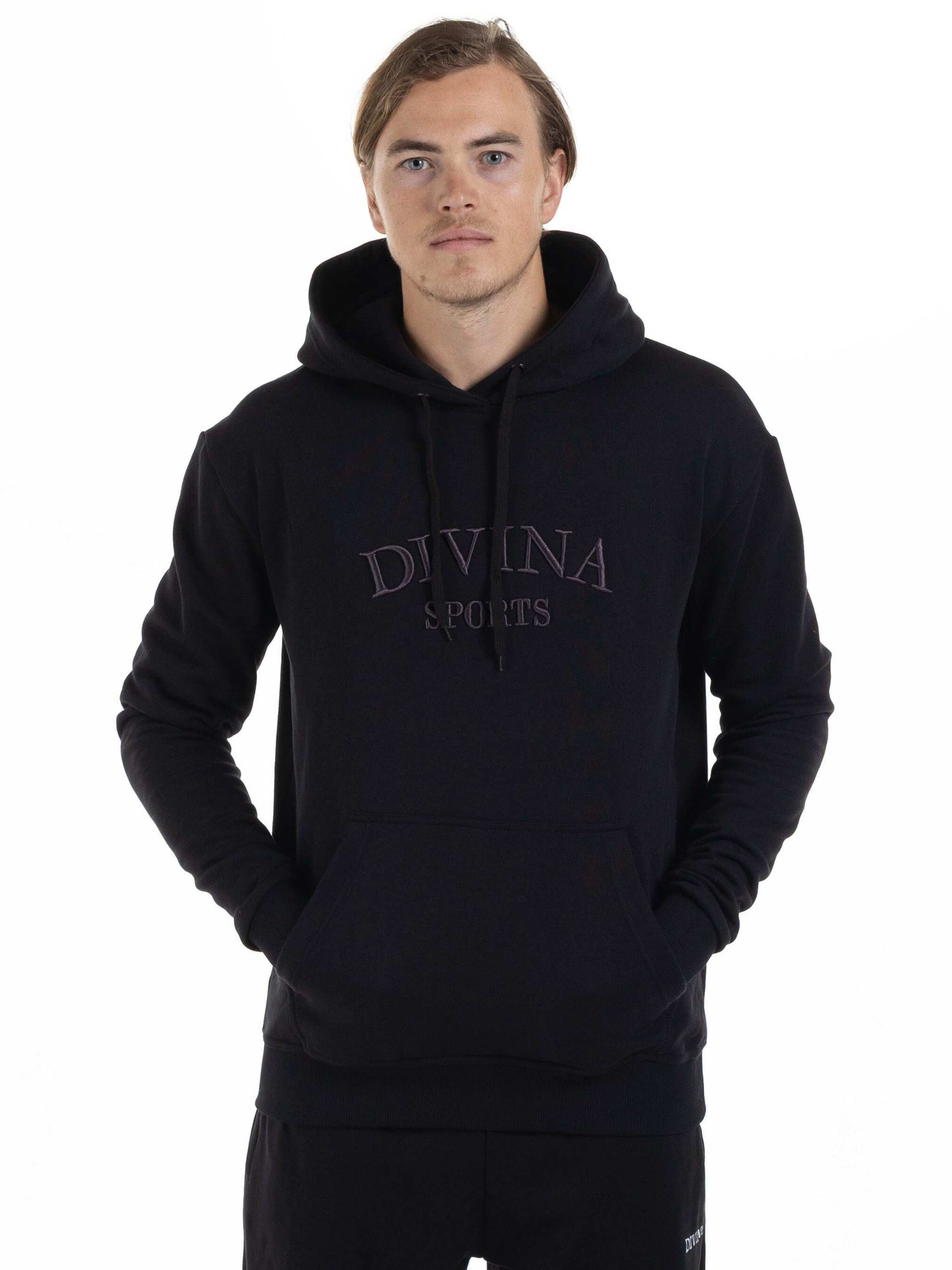 Sweat de sport 'Core' Divina en noir : devant