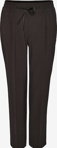 OPUS Regular Pleat-front trousers 'Melosa' in Brown: front