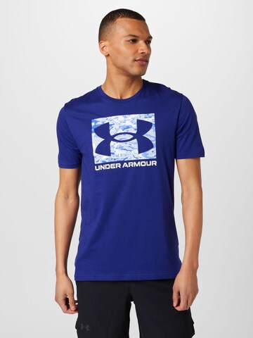 UNDER ARMOUR Λειτουργικό μπλουζάκι σε μπλε: μπροστά