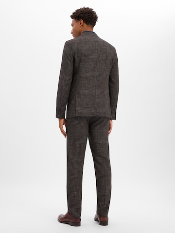 Coupe slim Costume Finshley & Harding London en marron