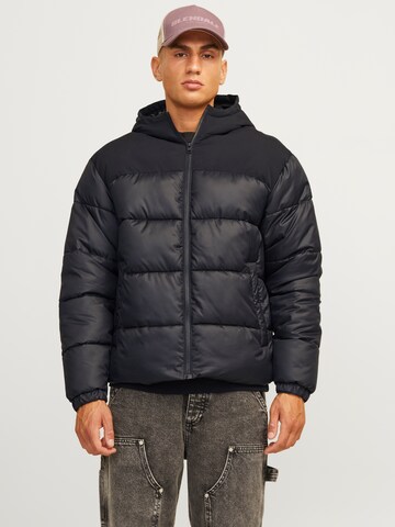 JACK & JONES Vinterjakke 'JJMoon' i sort: forside