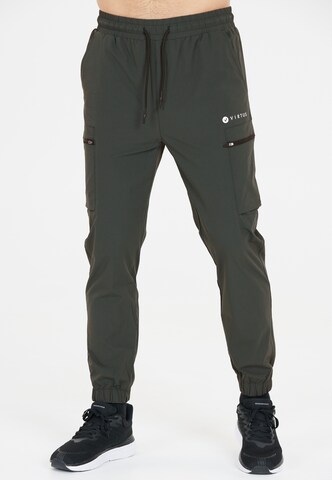 Virtus Tapered Sporthose 'Ayden' in Grau: Vorderseite