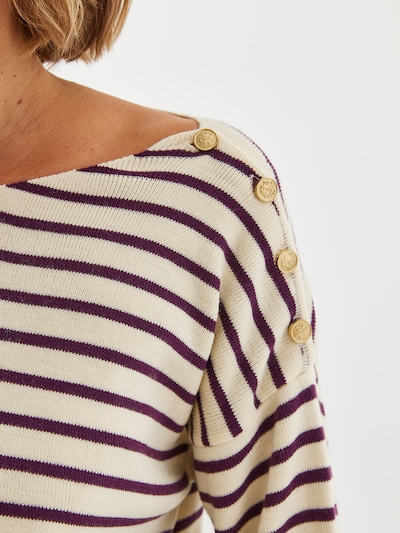 Bianco Lucci Πουλόβερ σε εκρού / λιλά, Άποψη προϊόντος