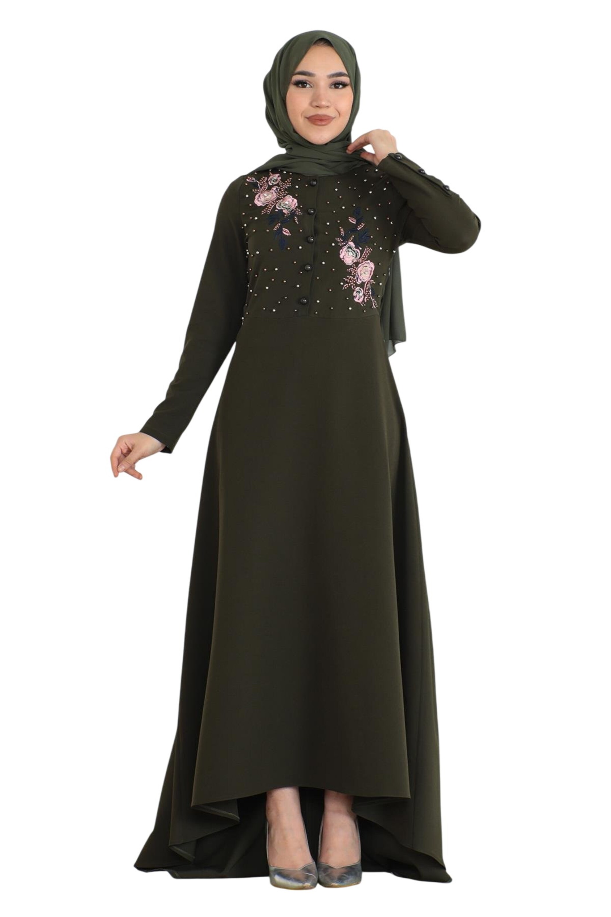 MODAMIHRAM Dress in Green: front