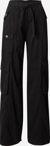 Wide Leg Pantalon cargo 'Janay' SHYX en noir : devant