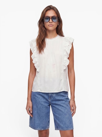 VERO MODA Блуза 'VMBLISS' в бяло: отпред