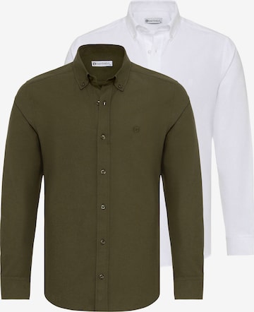 DandaloRegular Fit Košulja - zelena boja: prednji dio