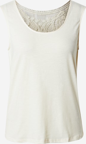 Haut 'ONLFREDA' ONLY en beige : devant