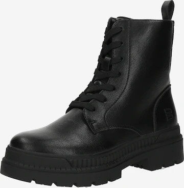 TT. BAGATT Gležnarji z vezalkami | črna barva: sprednja stran