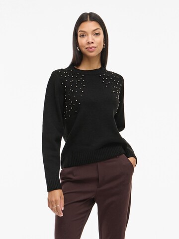 Pull-over 'LANIE' VILA en noir : devant