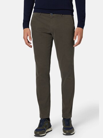 Regular Pantalon à plis Boggi Milano en gris : devant