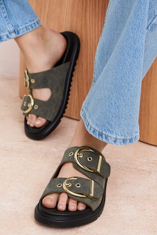 Trendyol Mules in Green