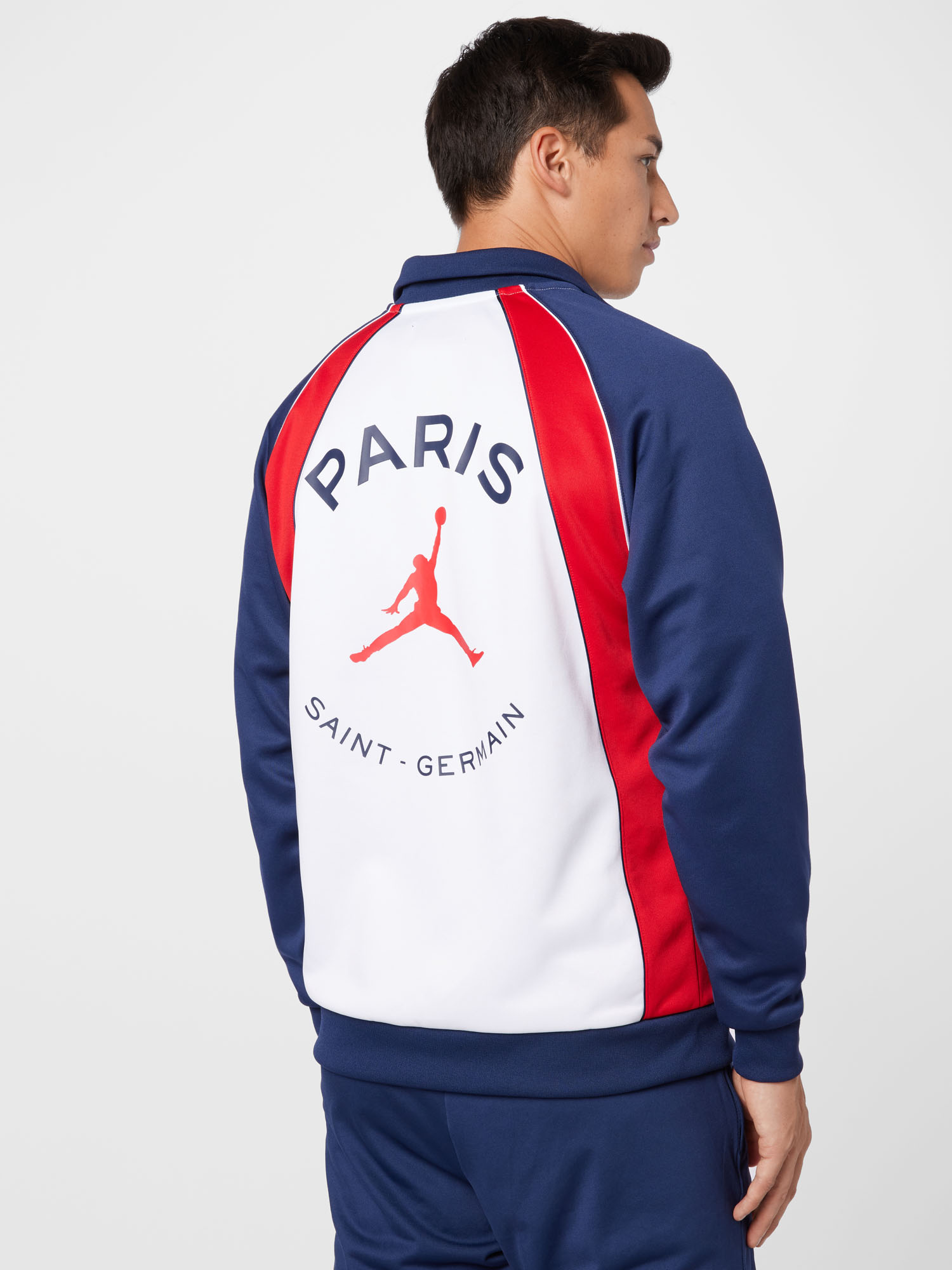 Odzież sportowa Mężczyźni Jordan Kurtka sportowa Paris Saint-Germain w kolorze Biały, Granatowym 