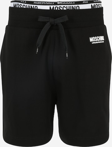 regular Pantaloni di Moschino Underwear in nero: frontale