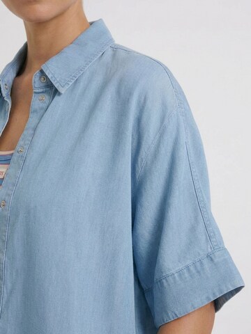 OUI Bluse in Blau