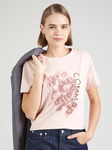 COMMA T-Shirt in Pink: Vorderseite