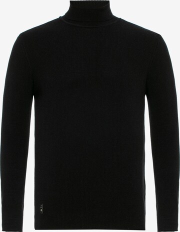 Redbridge Sweater 'Round Rock' in Black: front