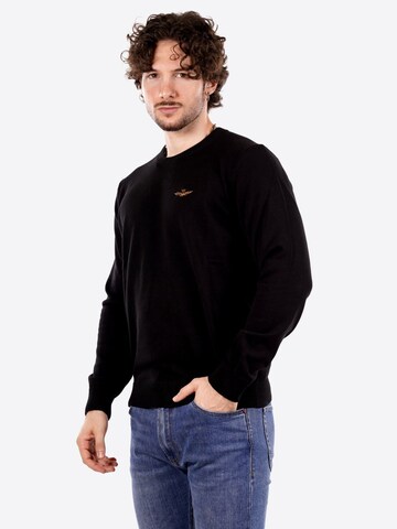 Aeronautica Militare Pullover in Schwarz
