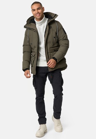 INDICODE JEANS Winterjas ' Rene ' in Groen