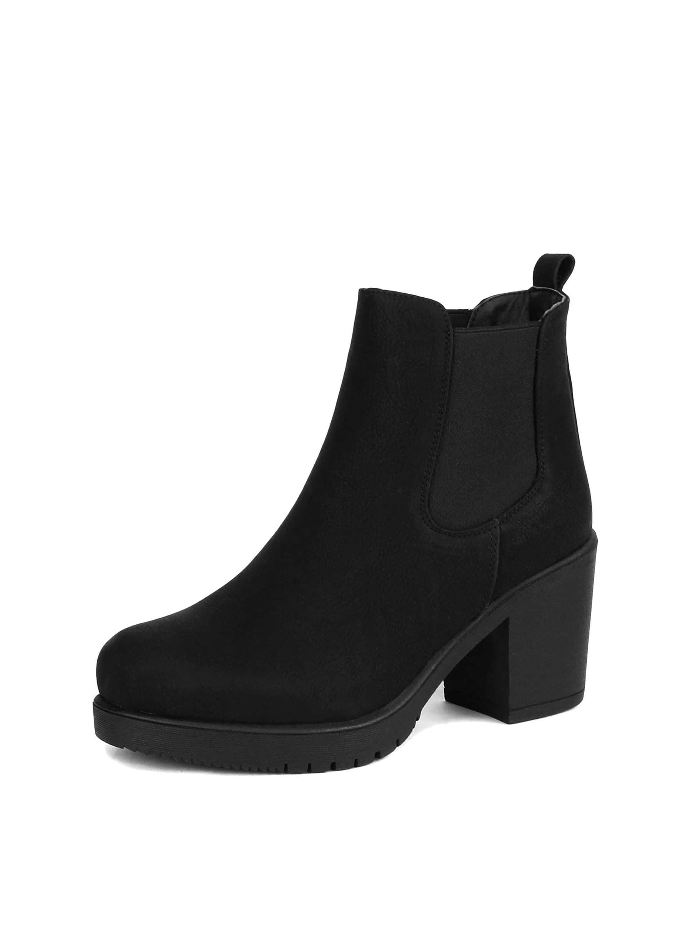 Dream Pairs Boots in Black: front