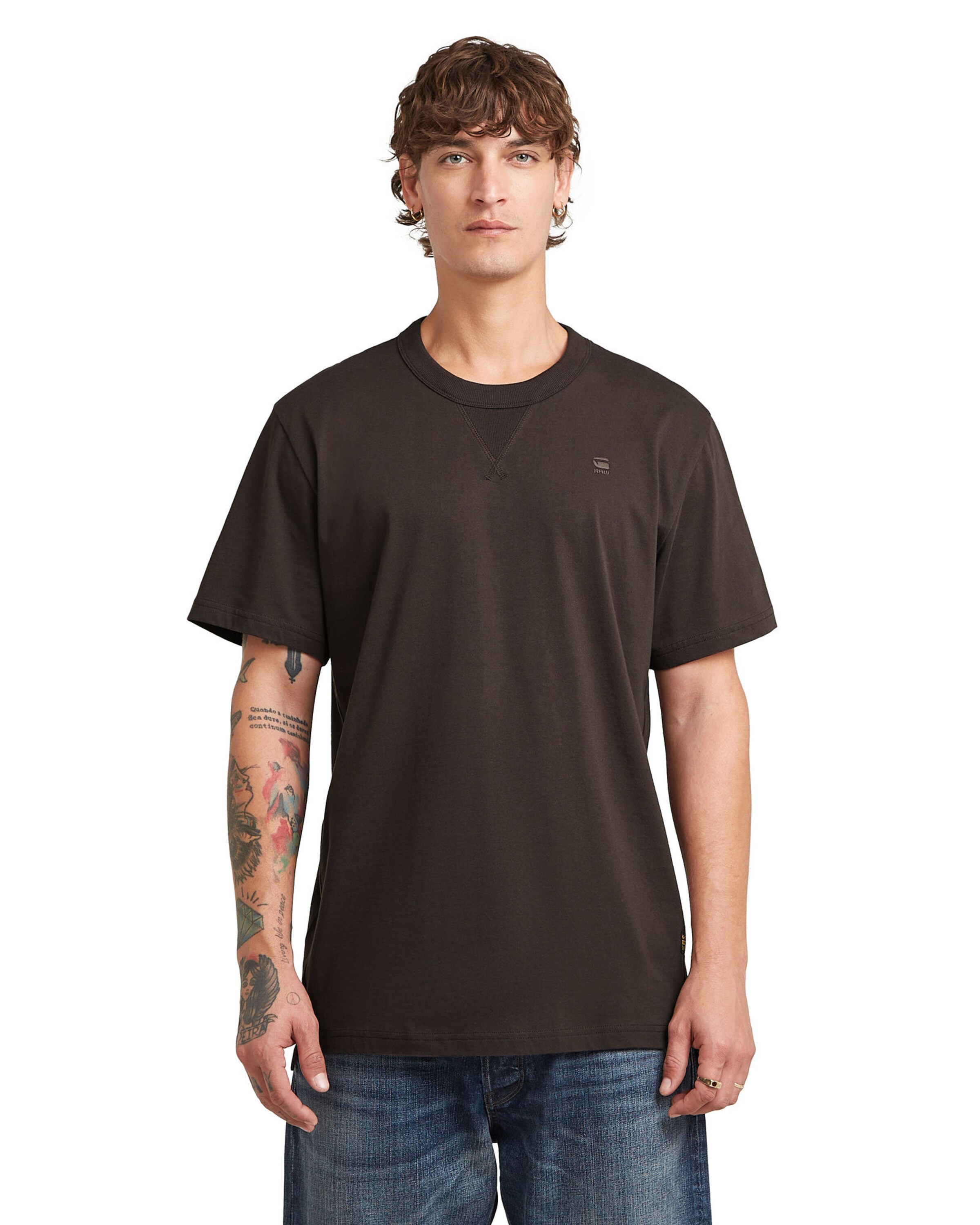 G-STAR T-Shirt 'Nifous' in Braun