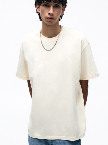 Pull&Bear T-Shirt in Beige