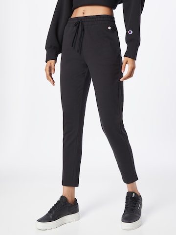 Champion Authentic Athletic Apparel Pants in Black: front